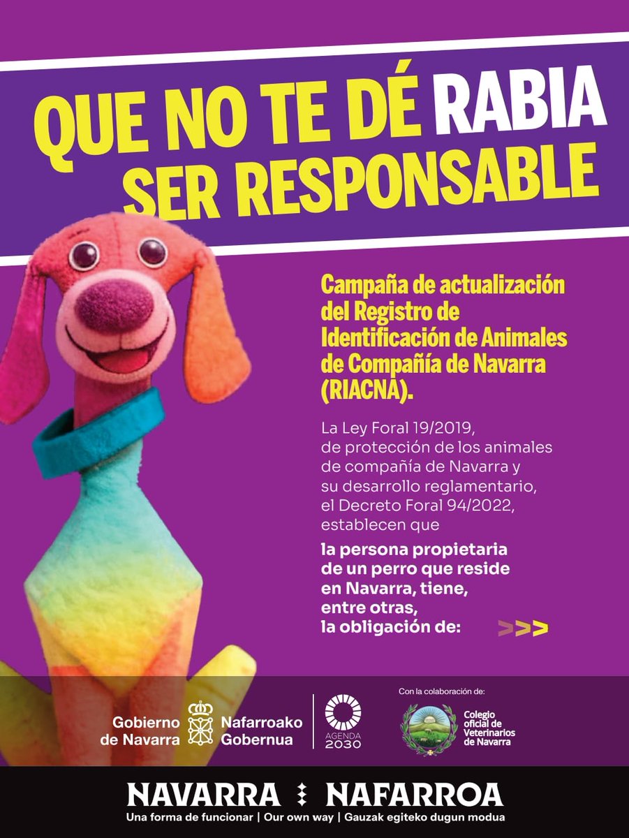 korellakoerbia's tweet image. 🐕Campaña Que no te dé rabia ser responsable
#corella #navarra #nafarroa