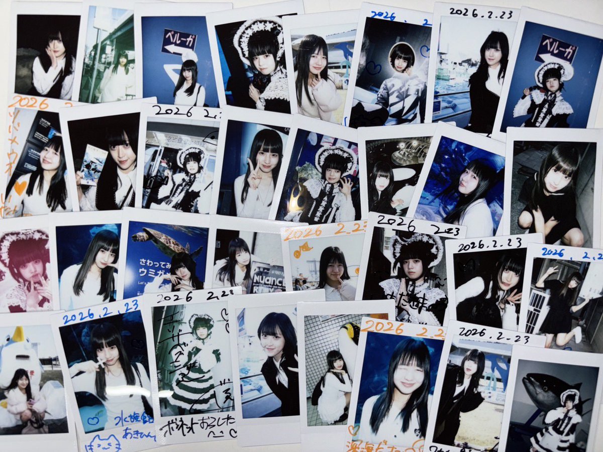 本日のランチェキはこんな感じ！ 🐟名古屋記念に、水族館でのチェキが