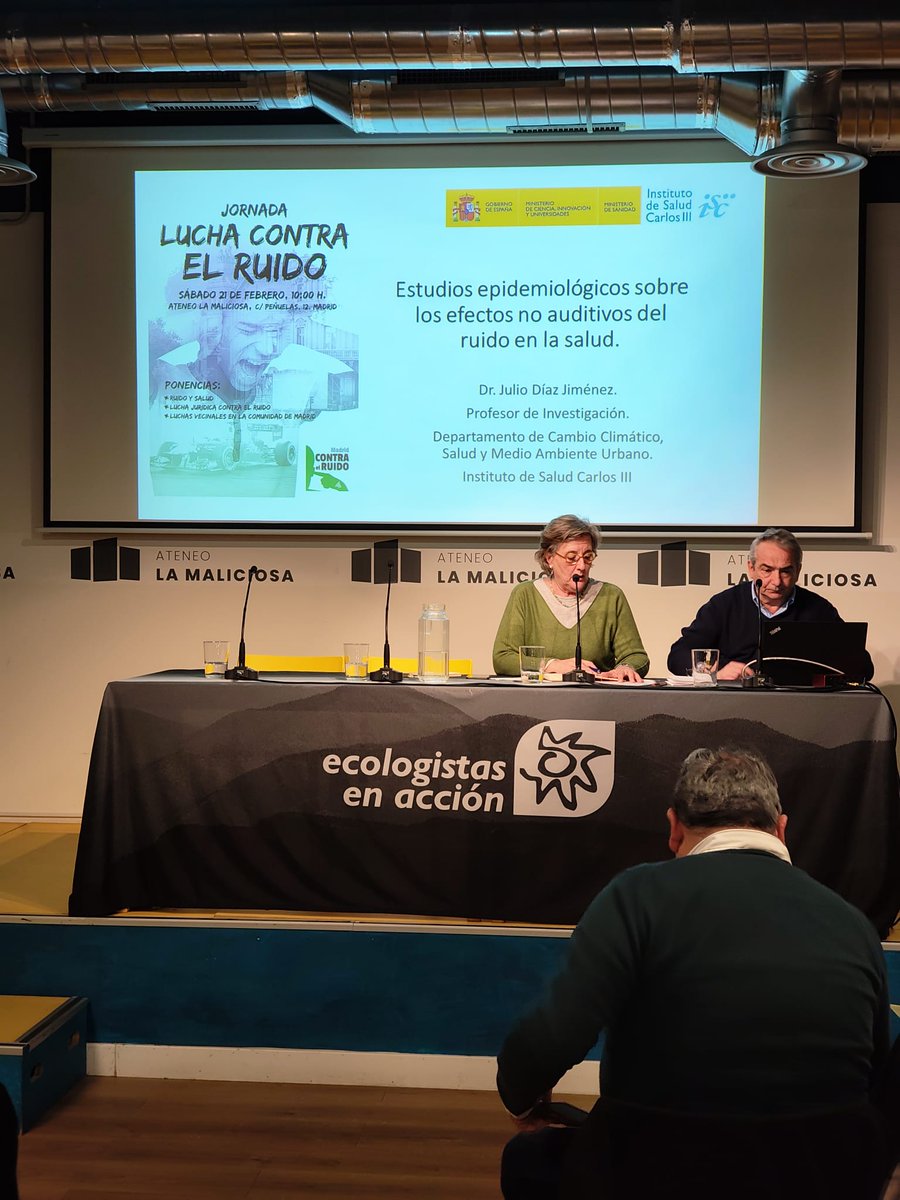 AVVerdeImperial's tweet photo. ‼️ Importante jornada en #LaMaliciosa el sábado #20F
✊🏻LUCHA CONTRA EL RUIDO
▶️ Del impacto en la salud, a las luchas ciudadanas, pasando por el análisis del marco legal.
#DerechoAlDescanso
#BarriosParaVivir
#RuidoEsViolencia
#BastaDeRuido
#CiudadesSaludables
#ElRuidoNoEsVida https://t.co/3tFM0giDxy