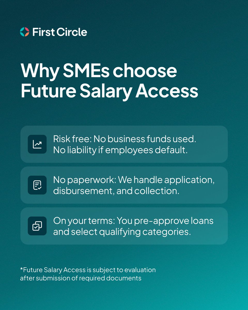 Real support for your employees, built with real protection for your business. With zero liability, no paperwork to manage, and approval settings aligned with your guidelines, it’s easy to see why SMEs choose Future Salary Access.

Get started today: hubs.li/Q0447nhM0