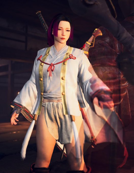 これは仁王3の自キャラのふんどし爆乳忍者巫女です。コエテク・・・ふんどしの伝統を守ってくれてありがとう 