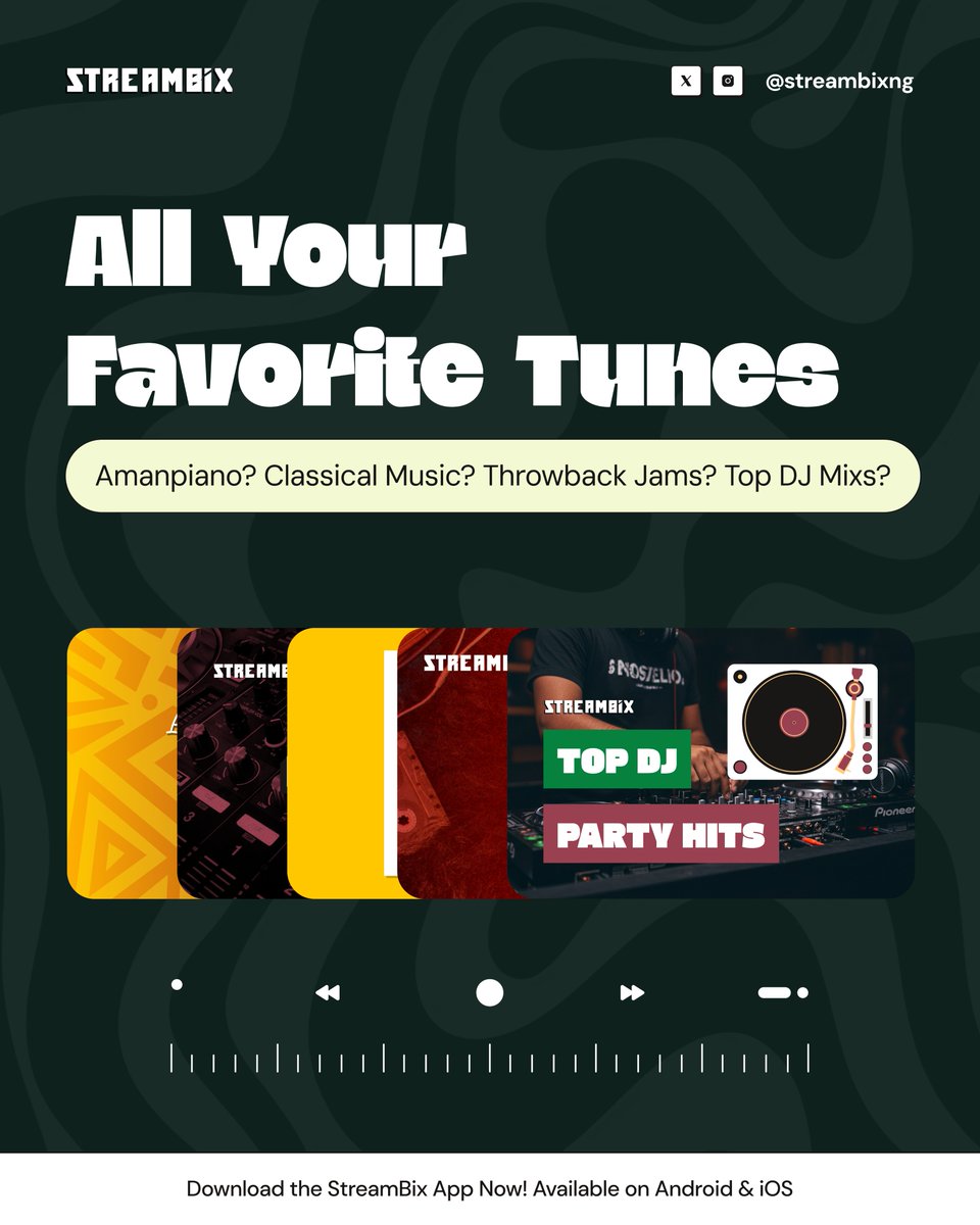 Happy Monday, guys! From the latest hits to timeless classics, StreamBix has it all.
Create your own Mixs and let the music play on.🎵🎧

What's your go-to genre to jam while working? 
Share with us!

#streambix #streamingplatform #productivitymonday #goodvibesmonday