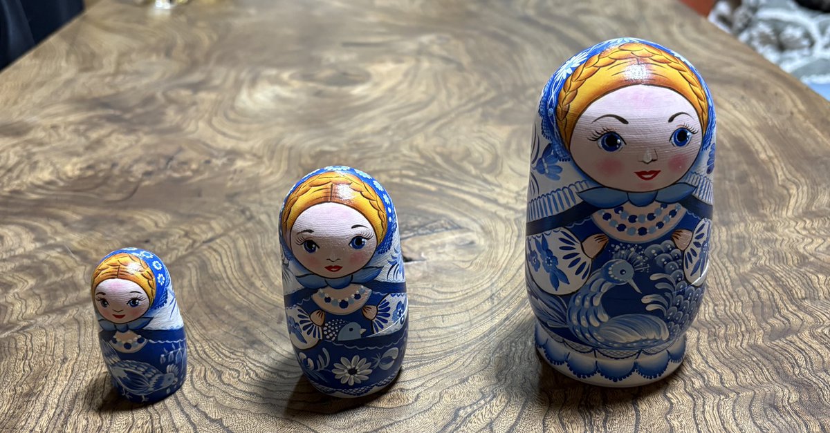 実家で見つけたマトリョーシカ。 母が存命の時、天王寺公園で