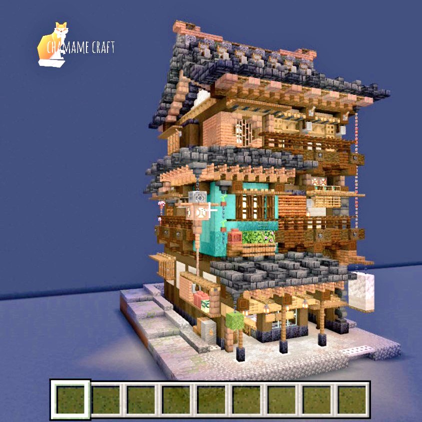 chamame_0106's tweet photo. 建築no.222
パン屋さん
三連休は仕事&amp;仕事...乗り切った！
#Minecraft
#Minecraftbuilds
#和風建築 https://t.co/vsEYsUkmbv