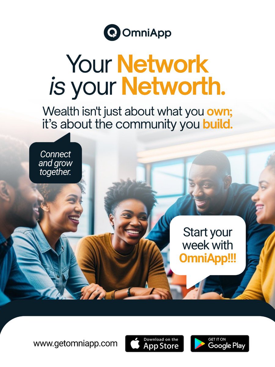 getomni_app's tweet photo. Your network is your net worth. 🤝
Wealth isn't just about what you own; it’s about the community you build. Connect and grow together.
Start your week in the flow with OmniApp.
#MondayMotivation #OmniApp #Growth https://t.co/Czdc2nw2pN
