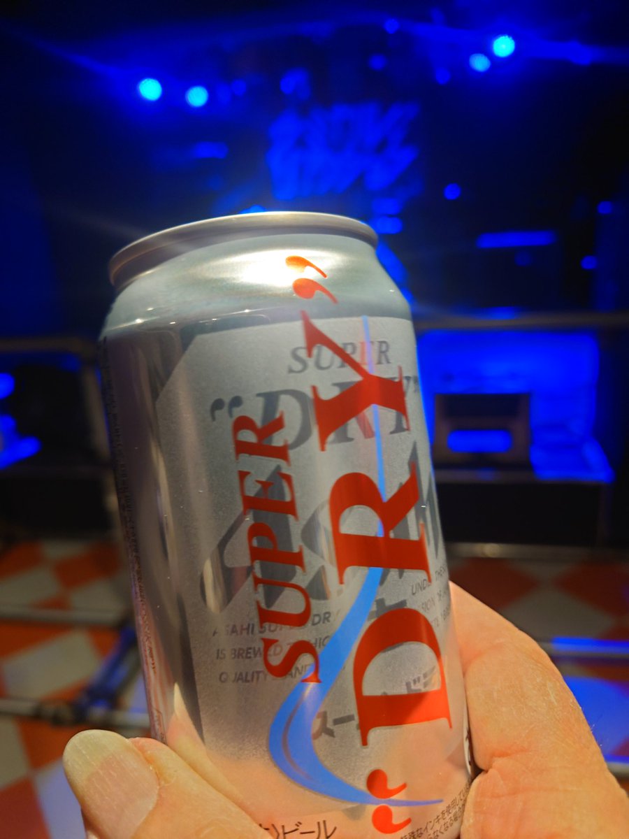 入場からの🍺 今日は地元で🏠️から歩いてきたので飲めます😅