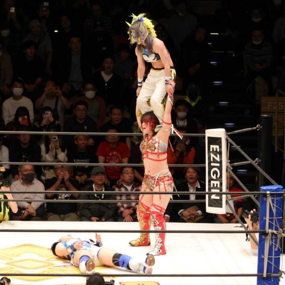 3WAYという特殊ルールで初めて詩美さんと闘いました。 強くて強くて