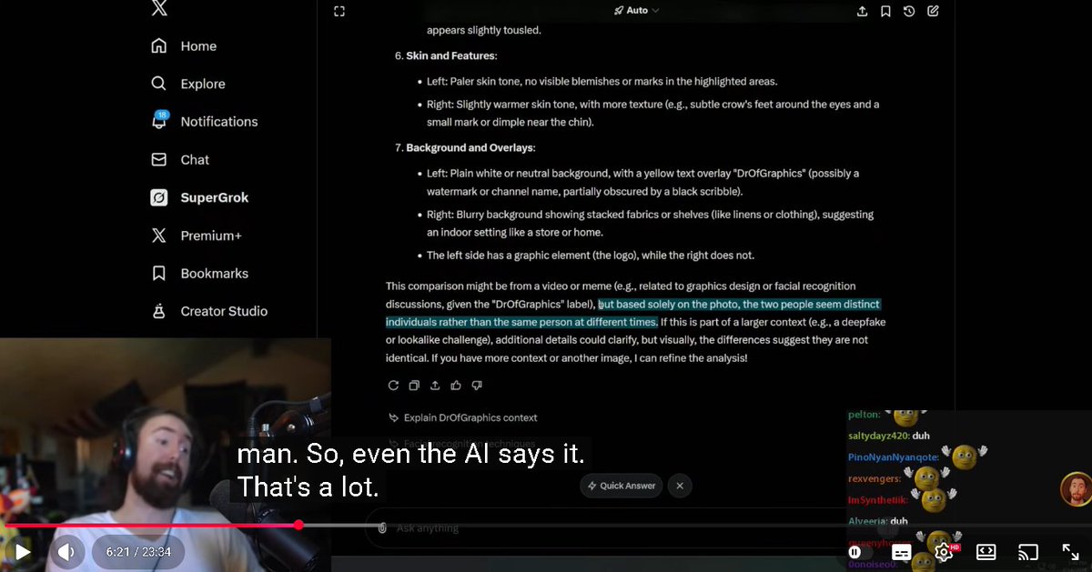 ChipeurTV's tweet photo. D'après Grok, la personne en procès actuellement n' est pas #GhislaineMaxwell . #epsteinfiles #epstein #asmongold https://t.co/GuSyMRGQ0o