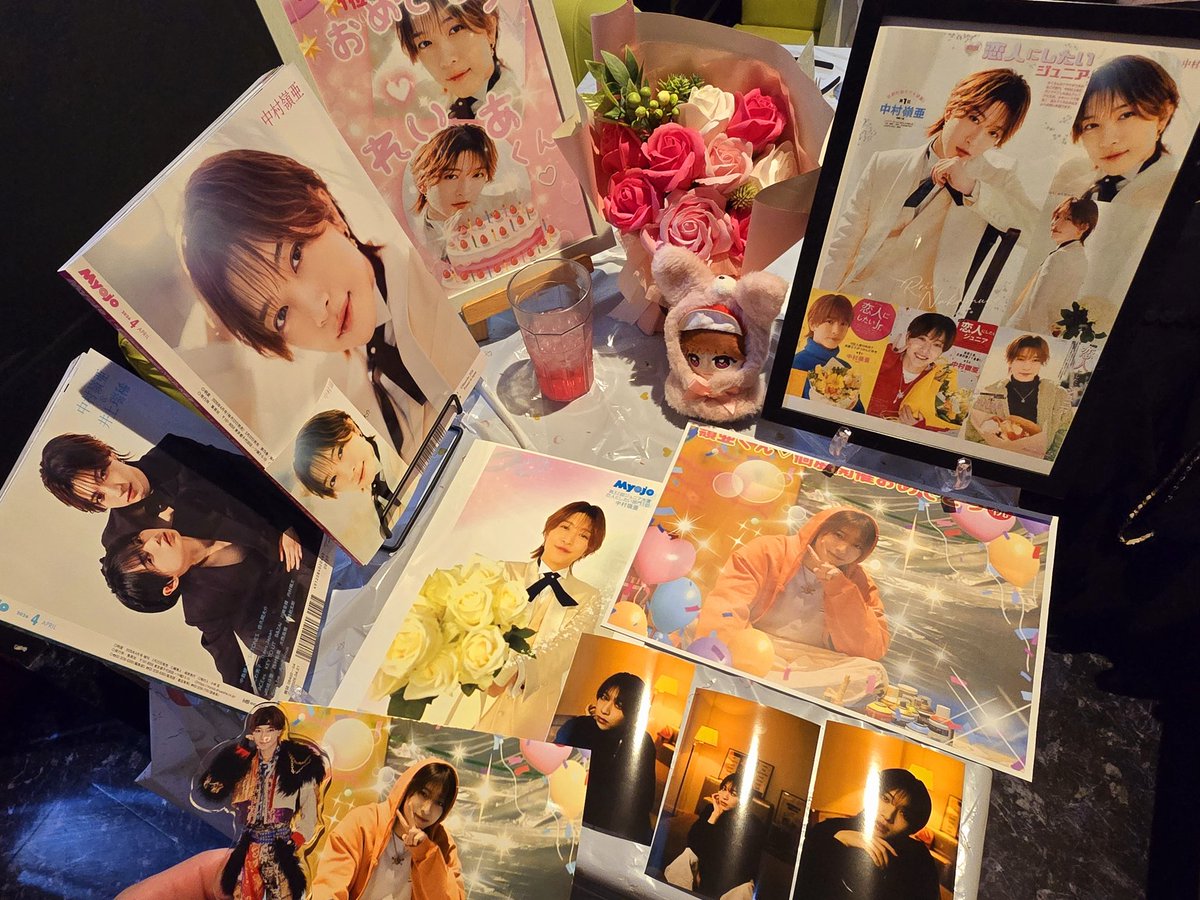 嶺亜のお祝い🎉もしたよ 本当におめでとう㊗️ 個展開催もおめでとう