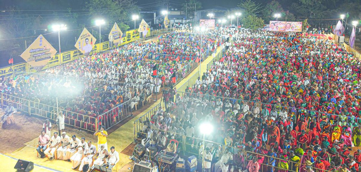 arivalayam's tweet image. தமிழ்நாடு தலைகுனியாது – பரப்புரை

மக்களின் மாபெரும் எழுச்சிமிகு ஆதரவோடு 150 தொகுதிகளைக் கடந்த தமிழ்நாடு தலைகுனியாது பரப்பரை

தமிழ்நாடு சட்டப்பேரவைத் தேர்தலில் வரலாற்று வெற்றியை உறுதி செய்யும் வகையில் தமிழ்நாடு தலைகுனியாது பரப்புரையானது பிப்ரவரி 1 ஆம் தேதி முதல் தமிழ்நாடு முழுக்க