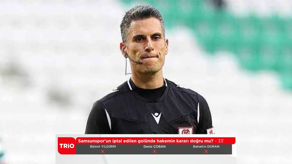 Fenerbahçe - Kasımpaşa maçının VAR hakemi Sarper Barış Saka oldu.

🔸 Sarper Barış Saka, Fenerbahçe karşısında Samsunspor'un net penaltısını ve ayrıca nizami golünü ofsayt gerekçesiyle iptal ettirmişti.