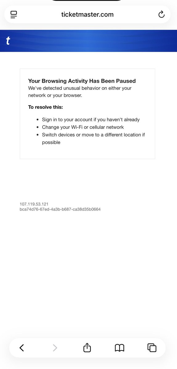 christinalutfi's tweet photo. @Ticketmaster so sick of this for weeks. I can’t buy tickets. I missed out on a pre sale. I called for help and the guy was annoying and everything he told me to do didn’t work!!! Fix this https://t.co/3LLO2m4I3i
