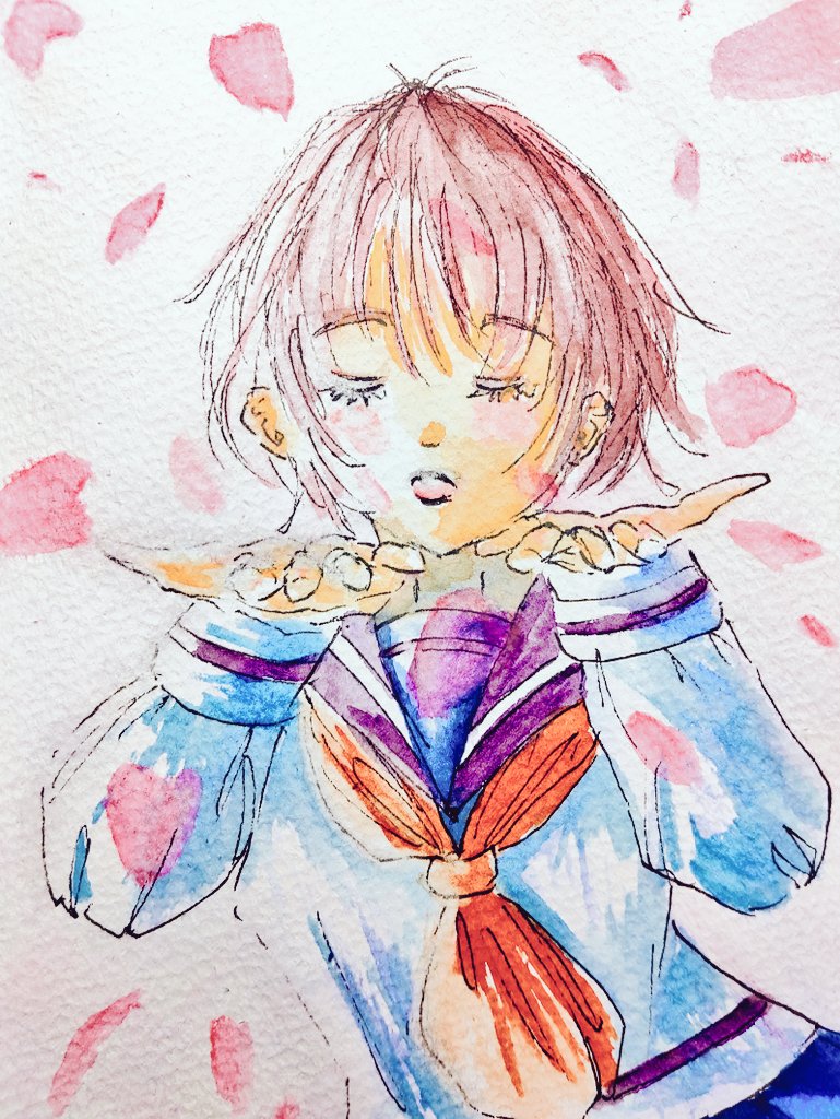 春をお届け💕 #イラスト #絵描きさんと繋がりたい