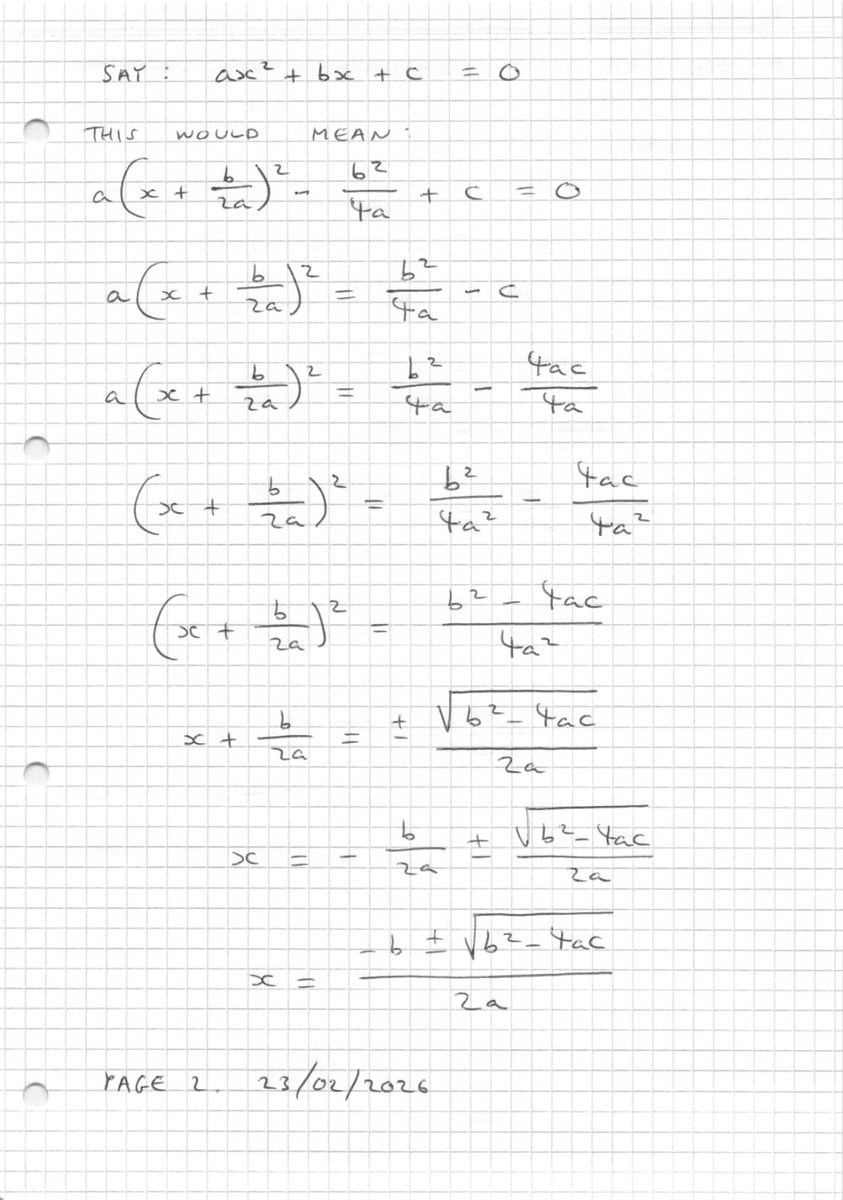 mathsproofs's tweet image. Quadratic functions in vertex form (comprehensive).

Desmos graph: desmos.com/calculator/fkt…

#gcsemaths #alevelmaths