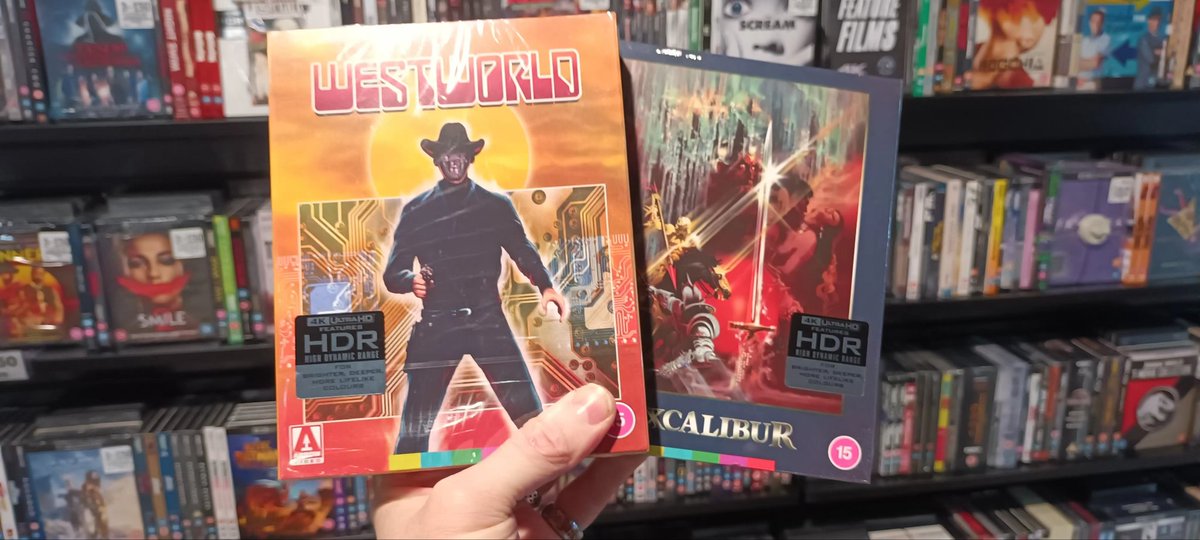 hmvBelfast's tweet image. Great range of new release titles out today on #uhd
How many are you adding to the collection?
#PredatorBadlands #westworld  #excalibur #doubleimpact #stuntman #dogtooth #quigleydownunder
@the4kCollectivE @VHSDVDBLURAY4K @4KFilme @UltraHDBluray @avocadoom89