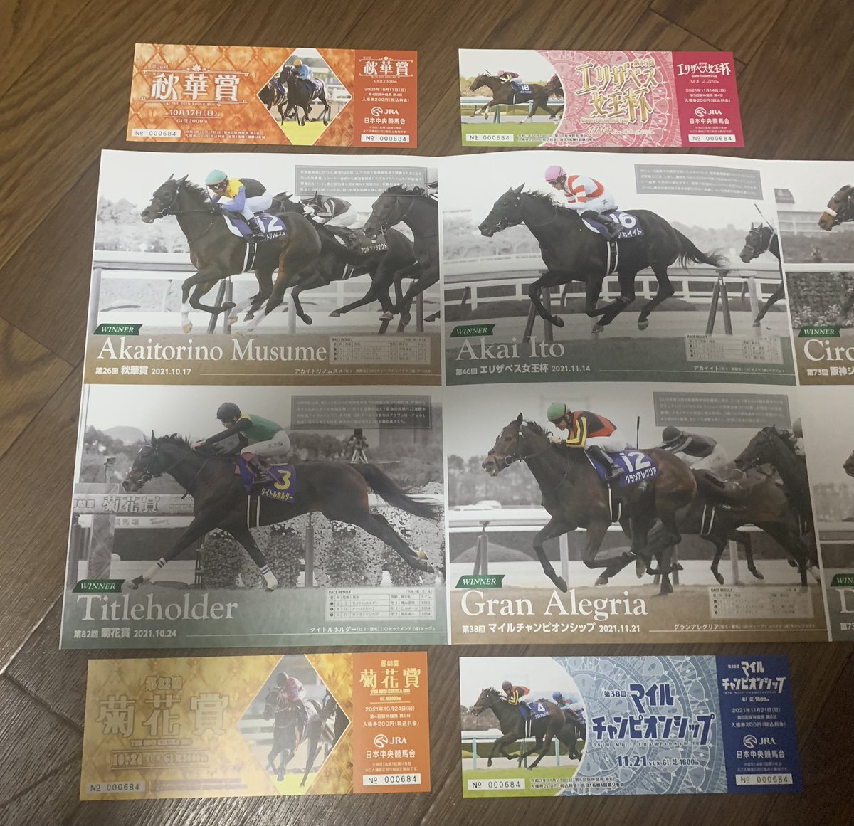 わし、こんな入場券セット持ってます✌️ #JRA #阪神競馬場