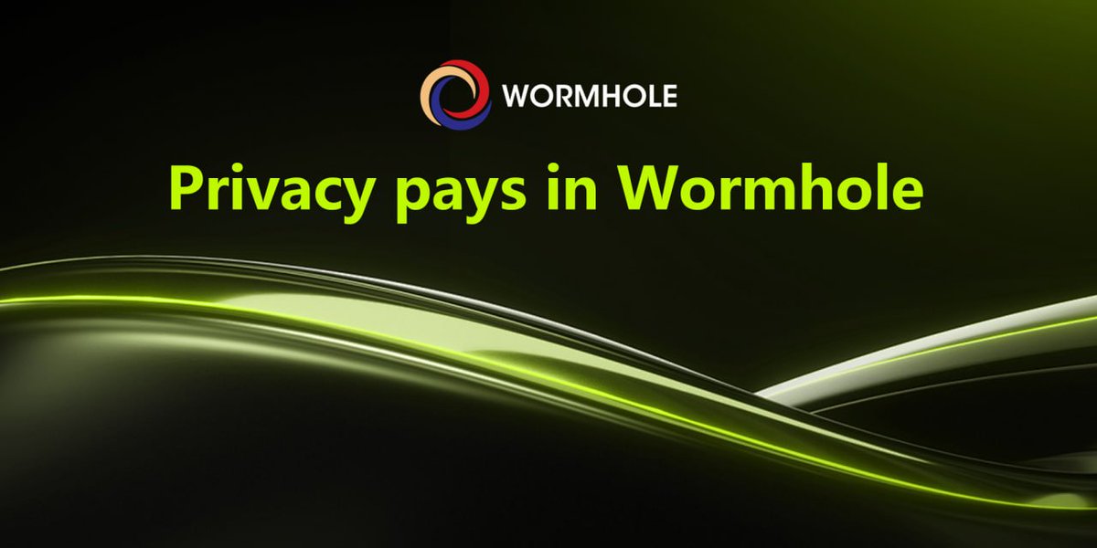 👍 Privacy pays in Wormhole.

Power the network. Protect your flow.

🔥 Get rewarded for staying invisible.

#EarnCrypto #Web3Privacy #Wormhole