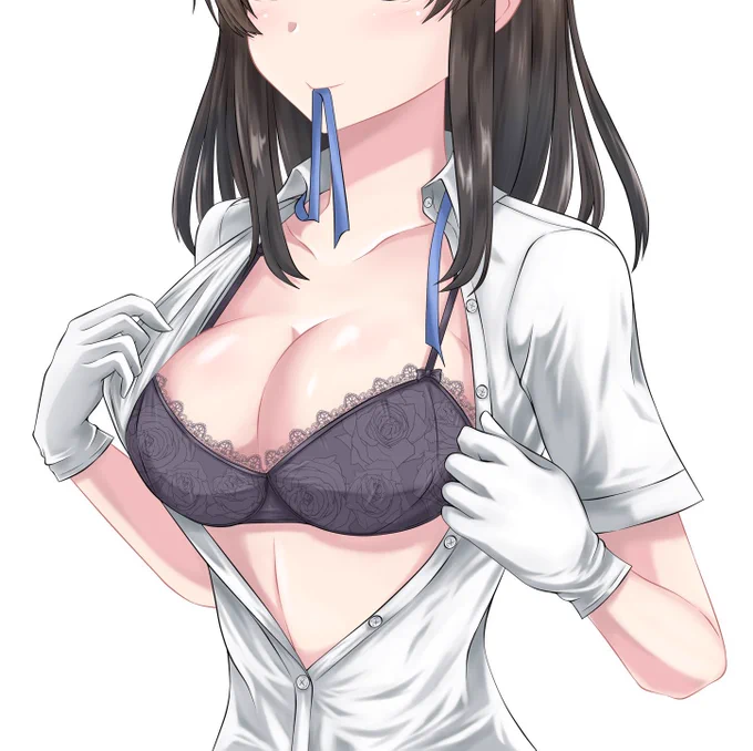 #目元より下で切り出すとエロいらしい 親潮が…親潮が悪いんだからな…… 健全と名高い親潮