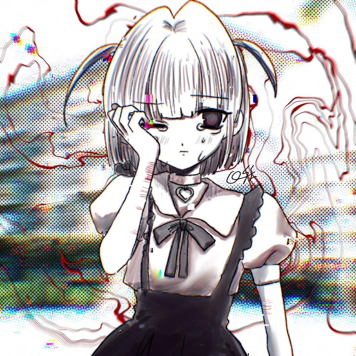 らくがき #オリジナルキャラ #創作キャラ #病みイラスト #病み #病み垢