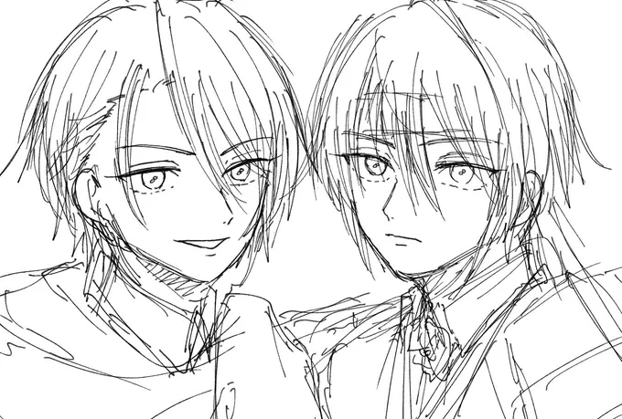 大昔にかいた山姥切×2出てきた 