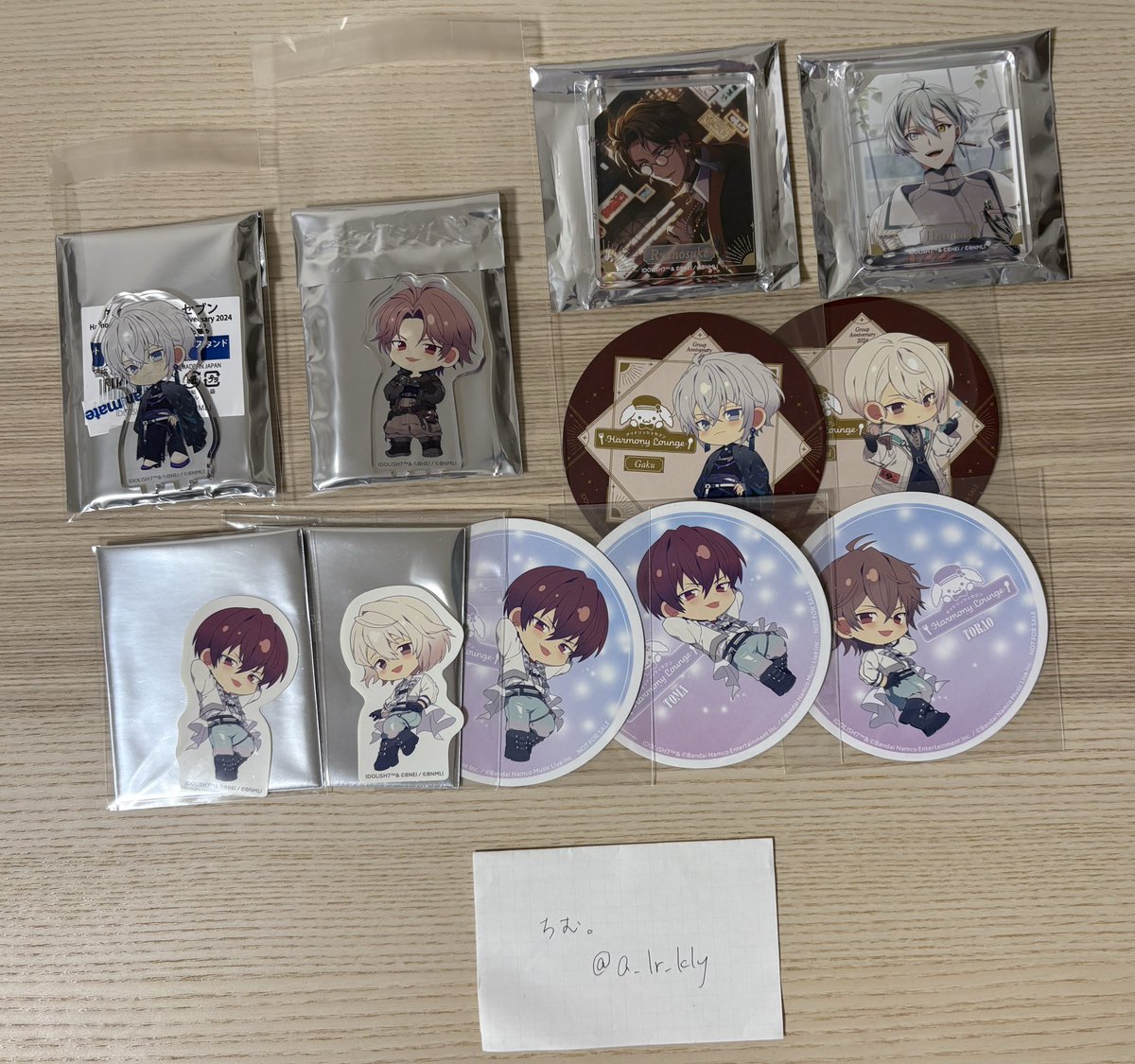 アイドリッシュセブン 交換】 アイナナ アニメイトカフェ アニカフェ