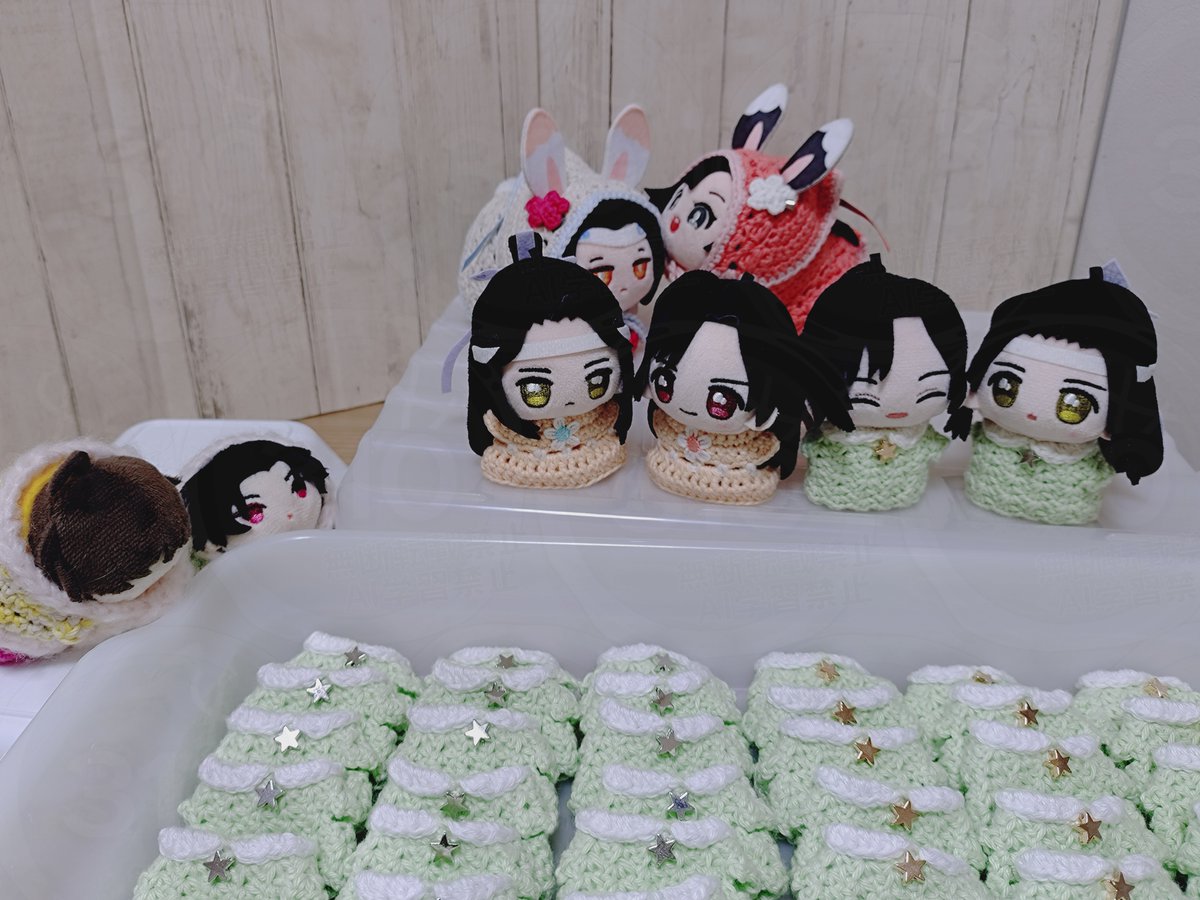 グリーンver、できたー ふふ、ちっこいお洋服が並んでるの、かわいいよ