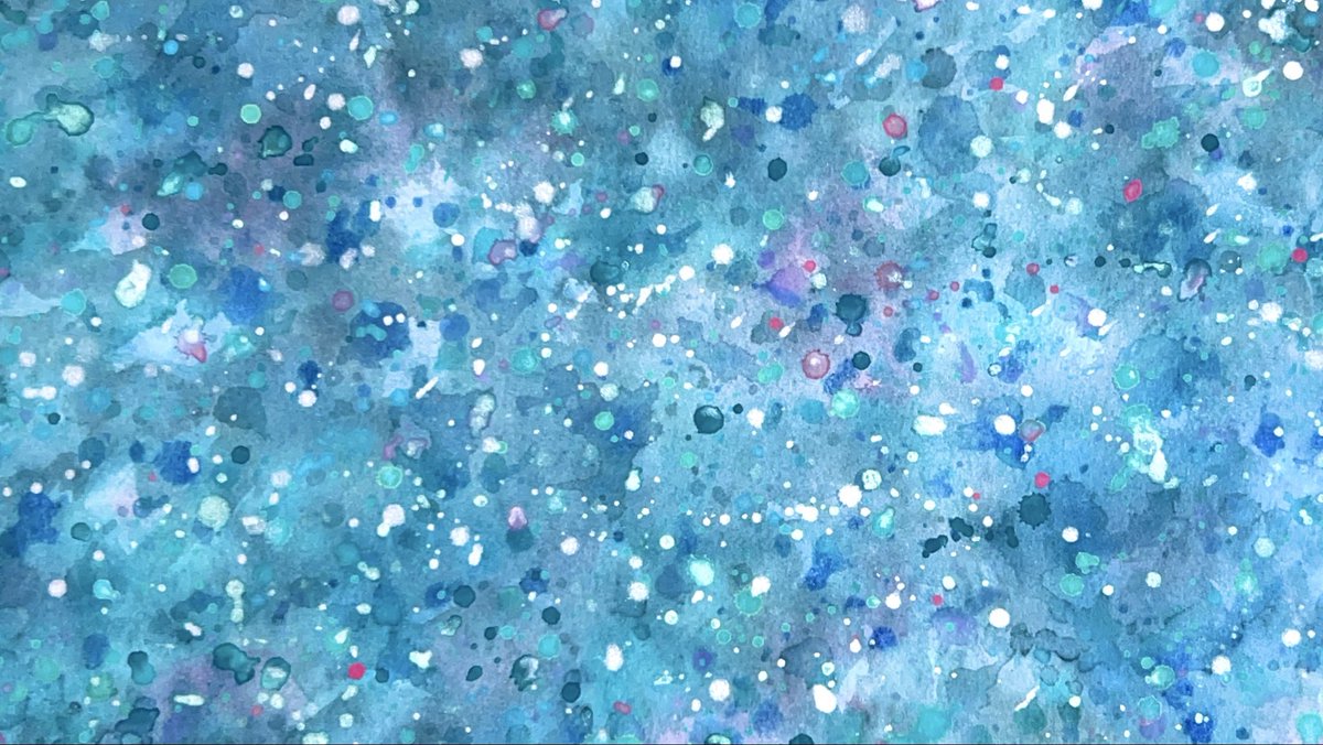 💙🔹❤︎🩷✧⁺🔷 #透明水彩 #ｱﾅﾛｸﾞ #抽象画 #art
