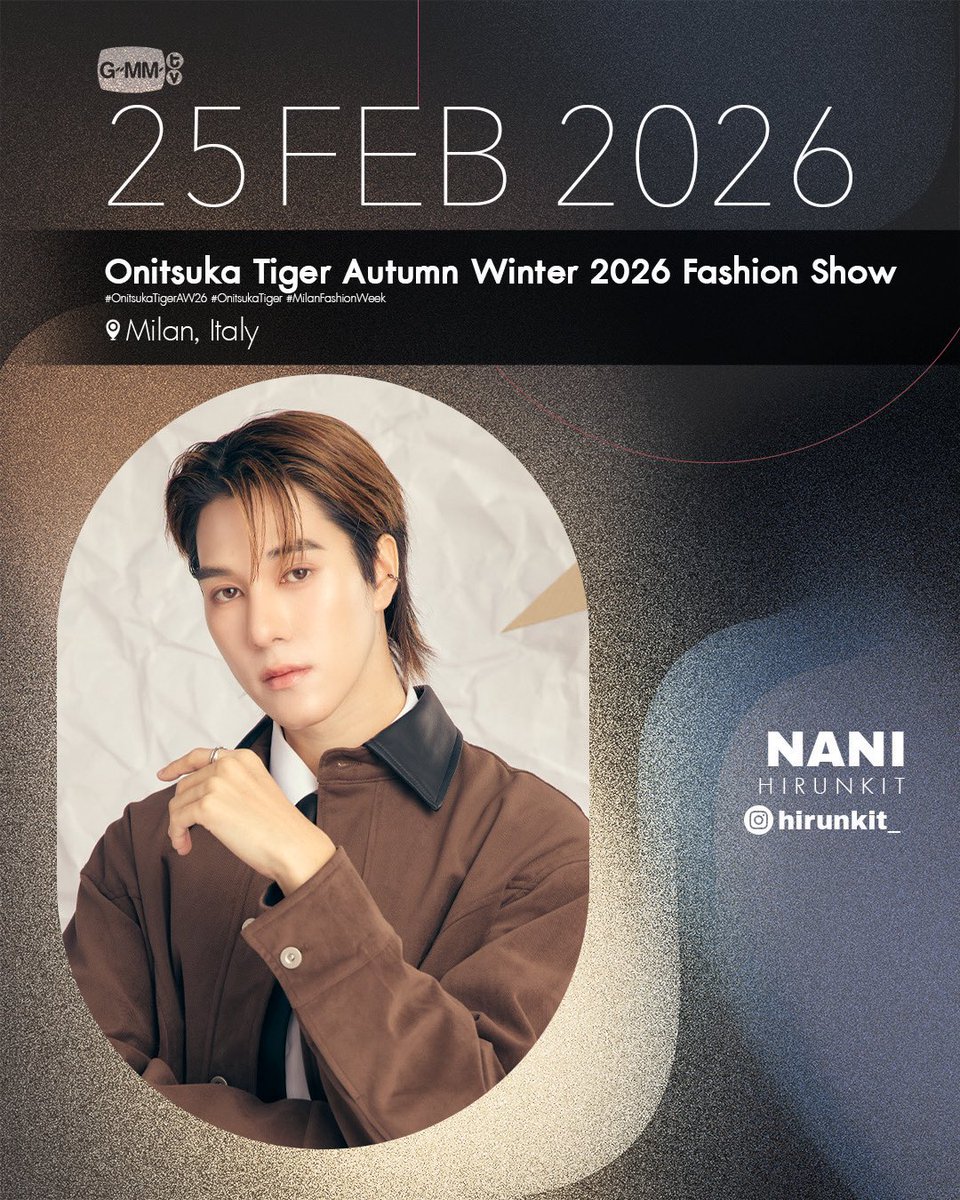 กรี๊ดดดดด ทุกคนด่วน!!!! นานิได้ไป milan  fashion week ของ onitsuka tiger ค่า ฮือออออ อีก 2 วันเองรอส่งกำลังใจรัวๆให้นานิที่มิลานกัน 😭😭😭😭😭✨✨✨✨✨

#hirunkit_ <a href="/Hirunkit_/">Hirunkit Nani</a>