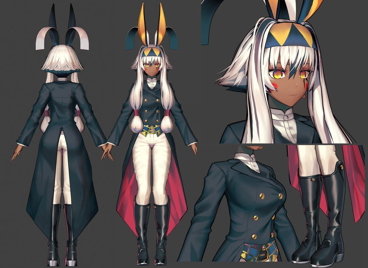 WTHN_Ross's tweet photo. 【 3D MODEL DOWNLOAD : #Nitocris (Alter) 】 
▶️https://t.co/U1eX37kseg

니토크리스 10주년 기념 영령예장버전 3D모델을 배포합니다!
생각보다 스커트 만들기가 힘들었던...

 #3DCG #Blender #NIKKE #FGO #ニトクリス https://t.co/qps8E4BMWr