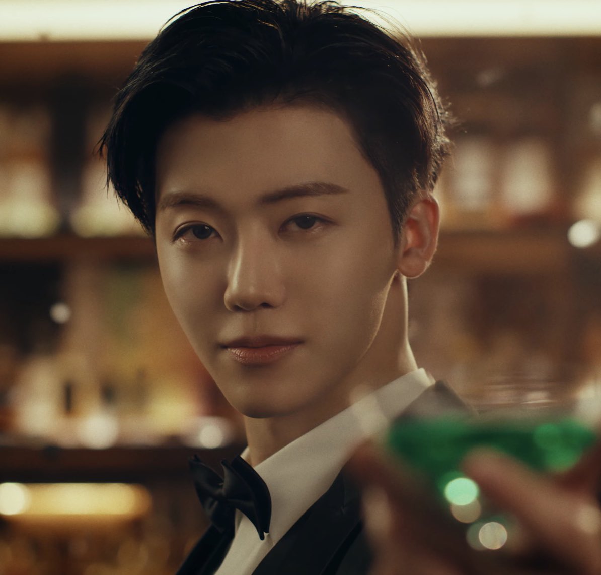 They sit at the same table .