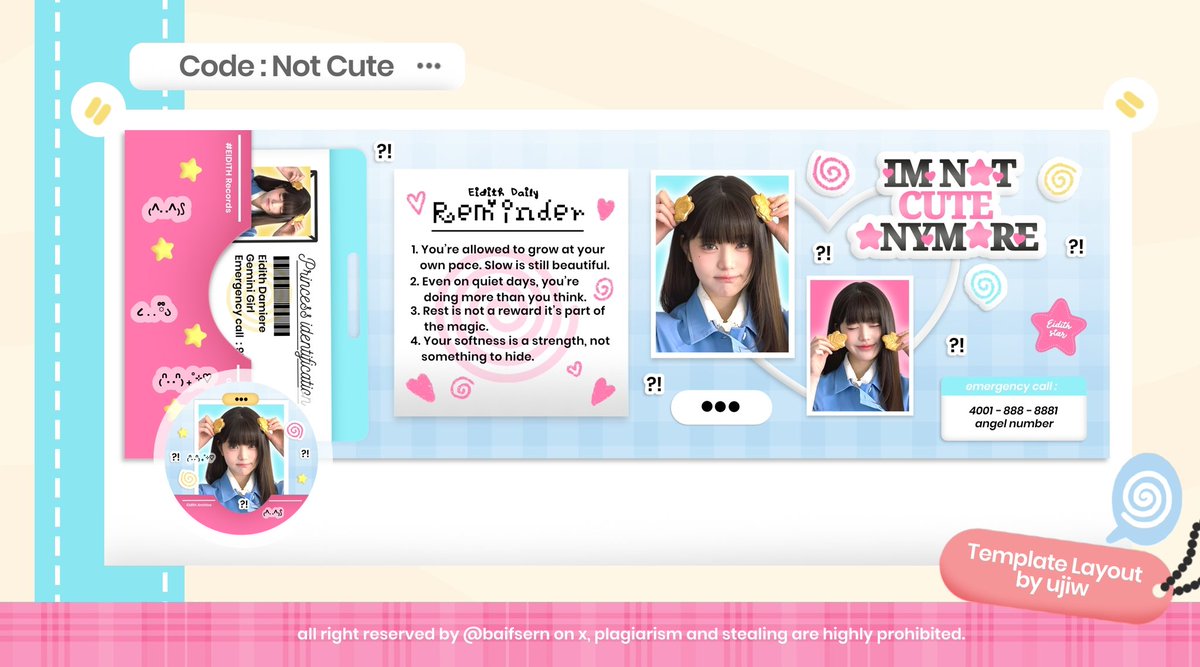 baifsern's tweet image. [...] Help repost ya, terima kasih... !!

Hai selamat sore, aku kembali lagi dengan 4 anak baru yang siap di ospek !! Rencananya kalau sudah aman mau aku swell as template layout. Hit me up apabila ada kesamaan dengan Ba lain yaa, Terima kasih !!! 

#zonauang #zonaba