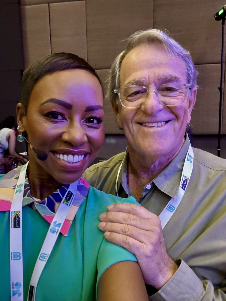 StuartGLee's tweet photo. @ElanaAfrika and @shadotwala at #MeetingsAfrica this year. Bringing South African talent and warmth to our continent https://t.co/La8LImzG0l