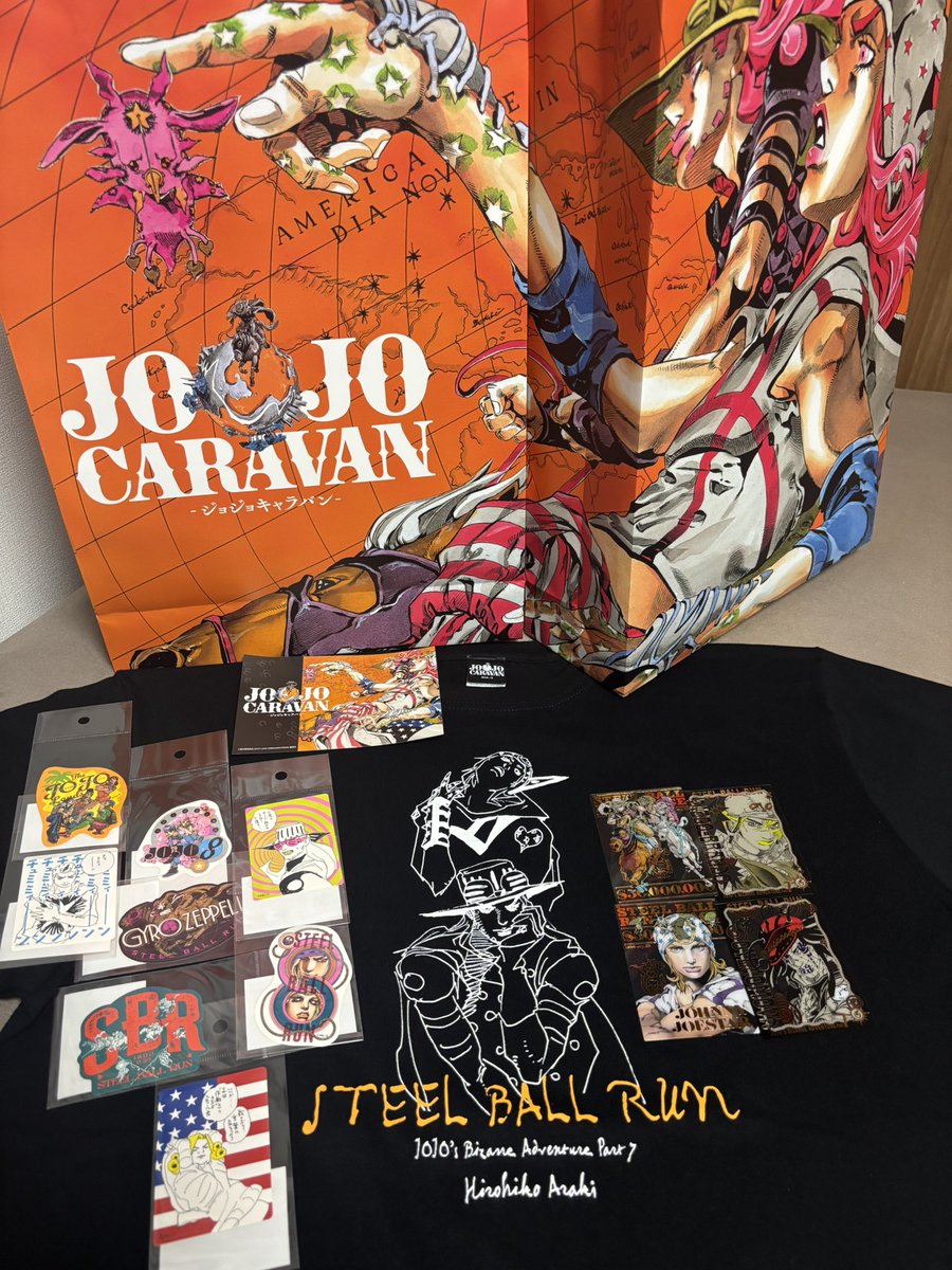 ジョジョキャラバンで買ったグッズ。おまえは…オエコモバ！ダイカット