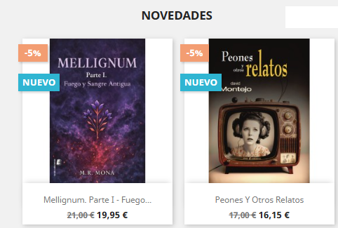 erideediciones's tweet image. Novedades ya disponibles en libritienda.com

- "Mellignum. Parte I - Fuego y sangre antigua" de M.R. Mona

- "Peones y otros relatos" de David Montejo

#novela #relatos #libros #leer #novelajuvenil #sociedad #peones #queleer #lecturas #novedades