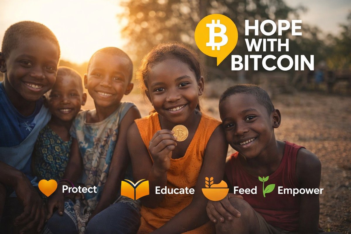 HopeWithBTC's tweet image. 🌅 New week. Same mission.

We use Bitcoin to create real-world impact.

💛 Protecting orphaned children
📚 Educating the next generation
🍲 Feeding those in need
⚡ Powered by Bitcoin

Every sat counts. Every action matters.

Let’s build hope, the Bitcoin way.

#HopeWithBitcoin