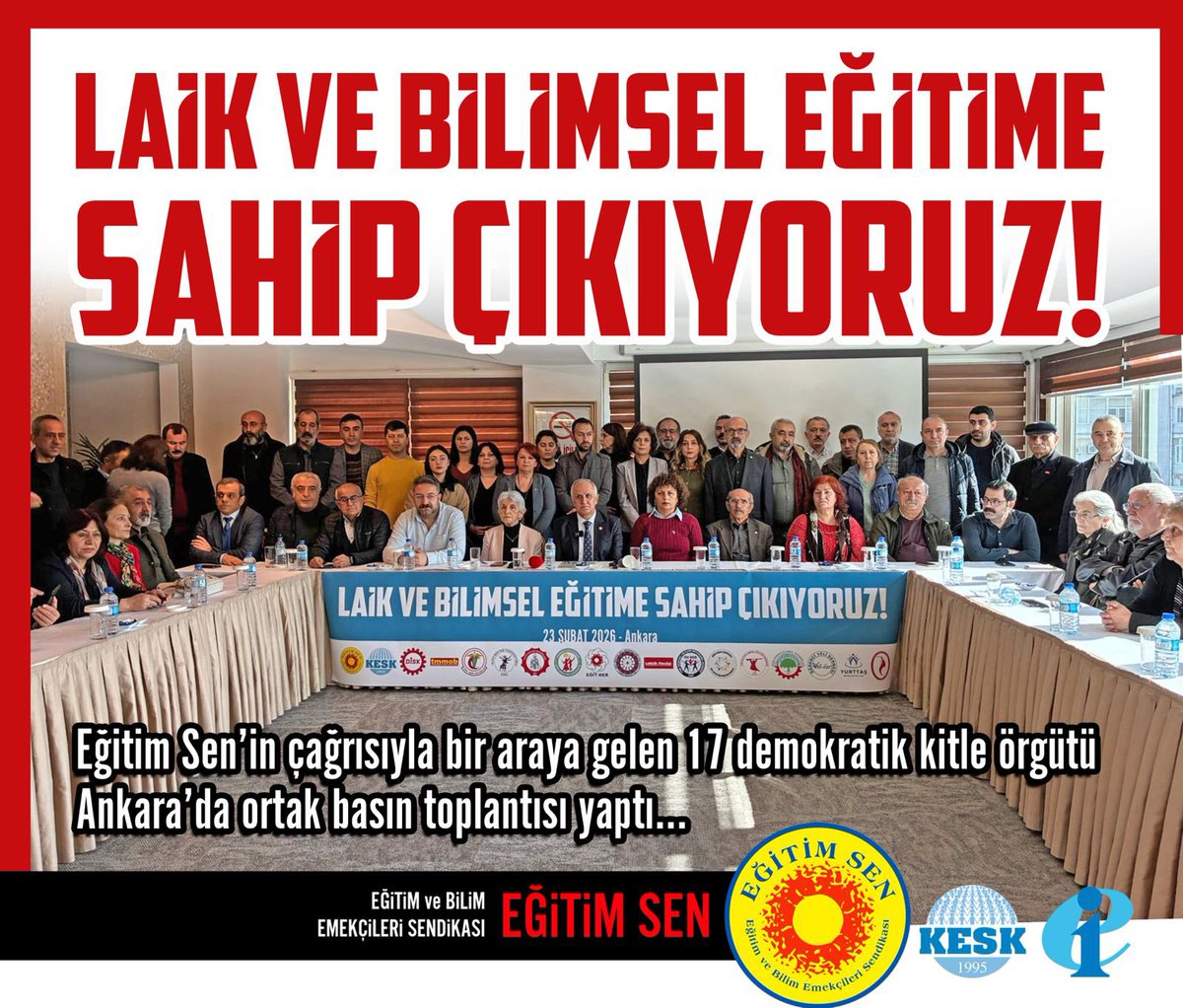 Laikliğin inanç özgürlüğü olduğu, Anayasa ile güvenceye alındığı,  Milli Eğitim Temel Kanunu gereği okullarda  tarafsız yaklaşılması netken 
Laikliğin fiilen ortadan kaldıranlar Anayasal Suç İşlemektedir.
Ayrımcı 
Kutuplaştırmacı
Bir politikacı izleniyor 
Sessiz kalmayacağız