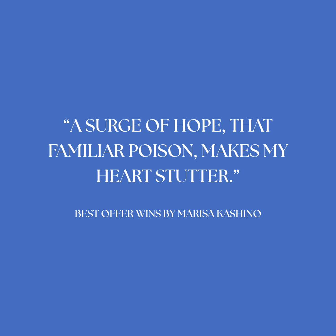 TheTattooedBook's tweet image. Best Offer Wins by Marisa Kashino from @doubledaybooks was so damn good! Here are a few of my favourite #bookquotes and mini review