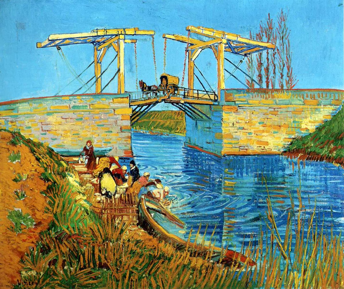 Vincent van Gogh, The Langlois Bridge at Arles with Women Washing