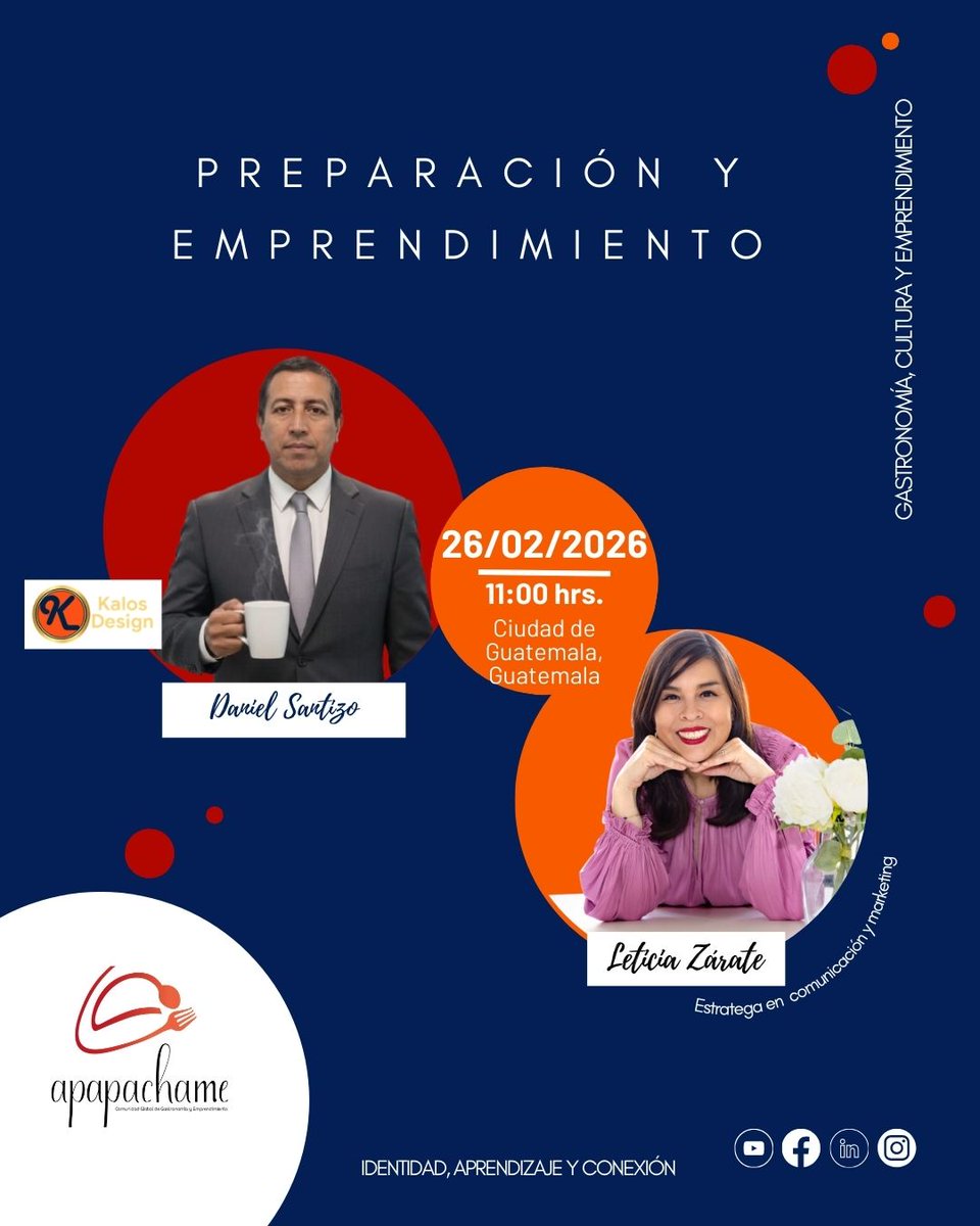 Qué necesita saber un emprendedor antes de generar ingresos?  

Existen asignaturas pendientes por considerar.  

a) El rechazo 
b) La incertidumbre 
c) El fracaso 
d) La improvisación  

¡Conversemos! nos vemos el próximo jueves #juntossomosmás