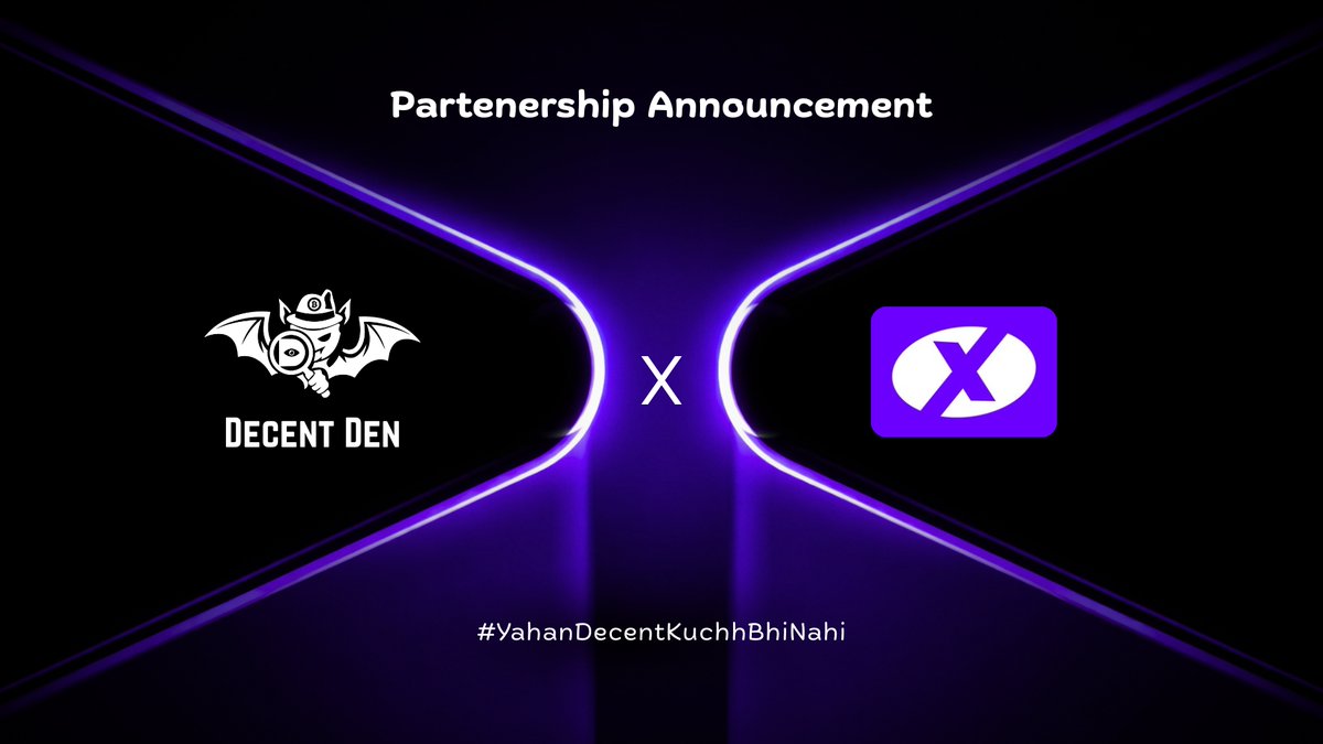 Building the foundation is everything.

Excited to have <a href="/codecrax_/">Codecrax</a> joining the Decent Den family as a community partner. The energy is shifting, and we are just getting started.

Drop a GM to welcome them to the arena.
#NothingIsDecentHere