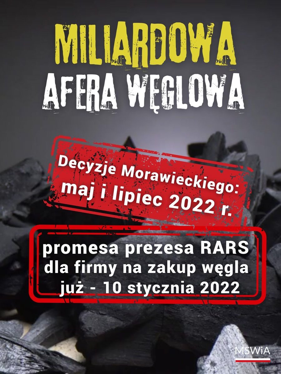 ‼️ ⚠️ Miliardowa afera węglowa PiS 🚫naraziła Skarb Państwa na straty. To wierzchołek góry lodowej gigantycznej niegospodarności, która miała miejsce za poprzedniej władzy ⚒️.

📣 Na zakup 753 tys. ton węgla (głównie z Kazachstanu) wydano ponad 1,3 miliarda złotych. 

🔴 Źródłem