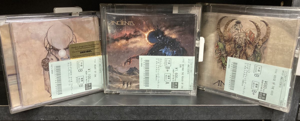 カナダのプログレッシヴ・メタル、ANCIIENTSの3枚、今なら揃ってます