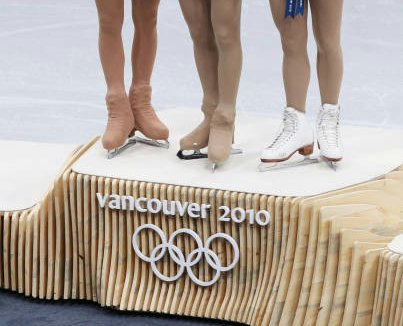 そういえば2010年バンクーバー五輪のフィギュアスケートの表彰台