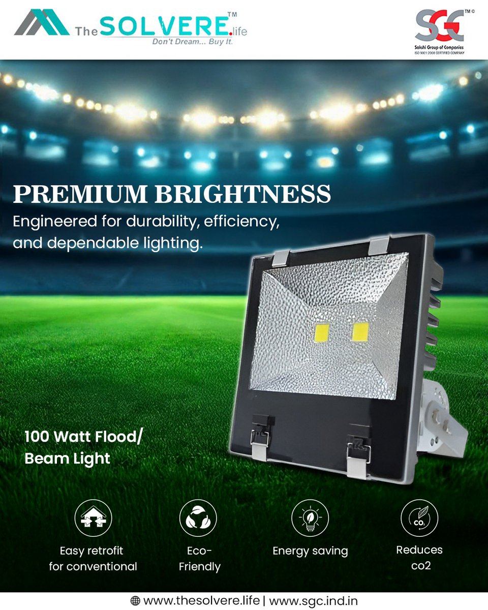 TheSolvereLife's tweet image. 💡 Premium Brightness. Maximum Performance.

100W Flood/Beam Light by The Solvere Life — durable, energy-saving &amp;amp; eco-friendly. 🌱
Perfect for outdoor &amp;amp; industrial lighting.
🌐 thesolvere.life
#LEDLighting #EnergySaving #EcoFriendly #FloodLight #SmartLighting