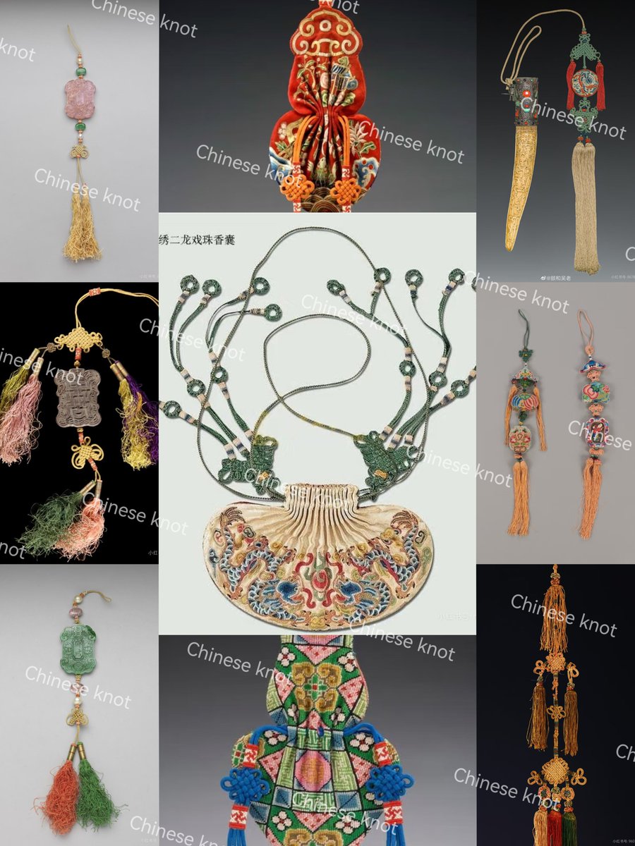 中国结和荷包&amp;香囊文物
#Chineseknots
#Chineseknot
#zhongguojie
#中国结
#中國結
#xiangnang  #hebao