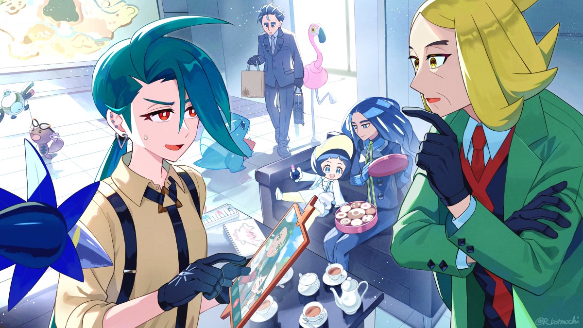 パルデアリーグのひとたちの絵です