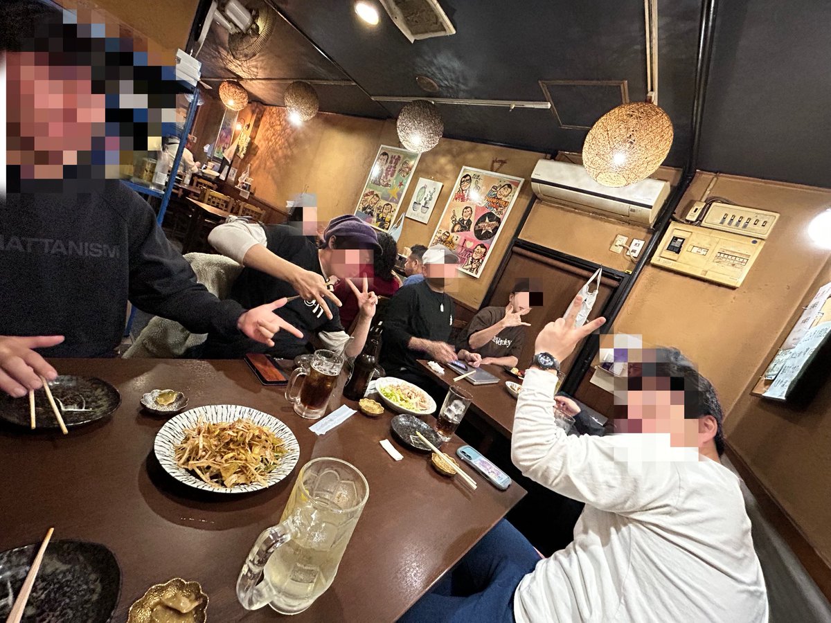 いつもの人たちと パンパンの中華を #猫汰つな