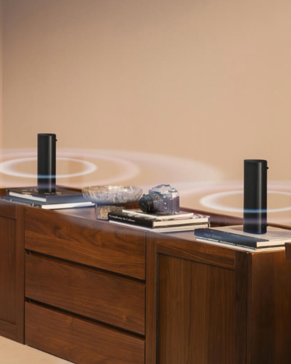 KEFAudio's tweet image. Why settle for mono when you can unlock true stereo sound? 🔊 Pair two Muo speakers with True Wireless Stereo (TWS), and enjoy separate left and right channels for a wide, immersive soundstage. 

Read more in our blog: kef.world/6ka

#KEFAudio #KEFMuo