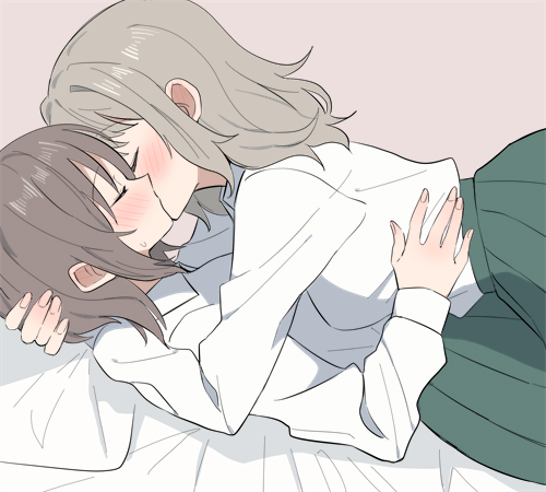 sou_004's tweet photo. 創作百合キス https://t.co/t04VcHgb1n