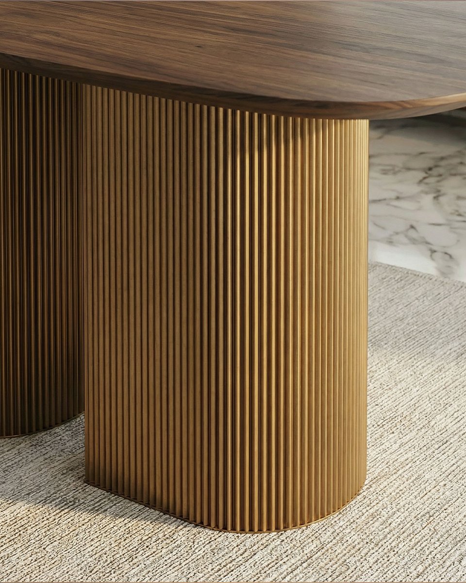 LivareaBerlin's tweet image. Eckig war gestern. Organische Formen sind der Trend im Esszimmer. 

Der "Dakry" Tisch von al2 beweist warum: Der geriffelte Fuß und die ovale Platte bringen sofort Harmonie in den Raum.
Wie gefällt euch das Design?
livarea.de/al2-dakry-b-00…

#InteriorDesign #Esszimmer #DesignMöbel